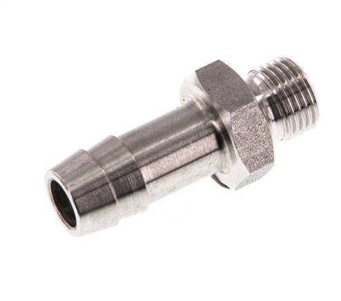 G 1/8'' Male x 9mm Stainless steel Hose barb 40 Bar