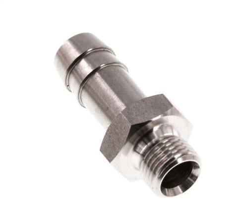 G 1/8'' Male x 9mm Stainless steel Hose barb 40 Bar