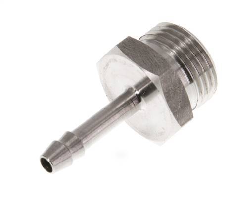 G 3/8'' Male x 4mm Stainless steel Hose barb 40 Bar