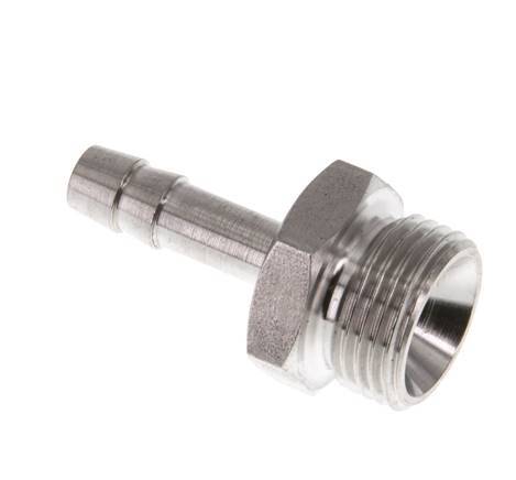 G 3/8'' Male x 6mm Stainless steel Hose barb 40 Bar