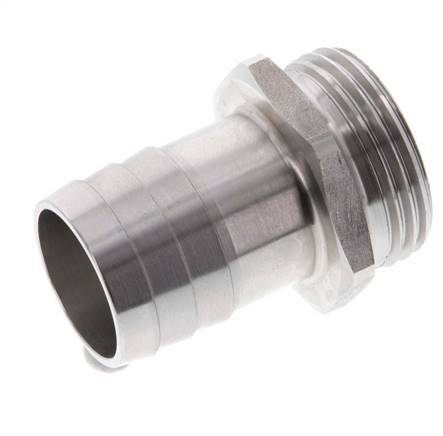 G 1'' Male x 25mm Stainless steel Hose barb 40 Bar
