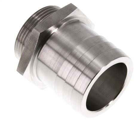 G 1 1/2'' Male x 50mm Stainless steel Hose barb 40 Bar