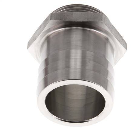 G 1 1/2'' Male x 50mm Stainless steel Hose barb 40 Bar