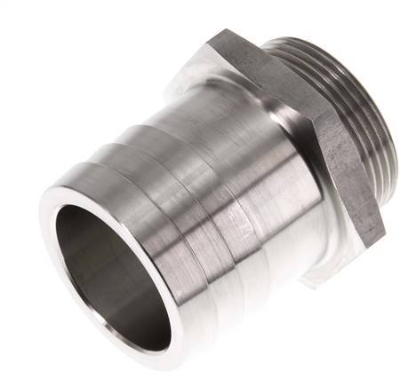 G 1 1/2'' Male x 50mm Stainless steel Hose barb 40 Bar