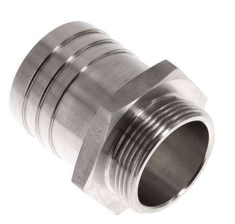 G 1 1/2'' Male x 50mm Stainless steel Hose barb 40 Bar
