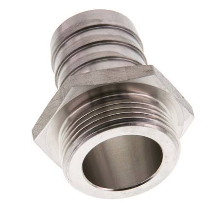 G 1 1/4'' Male x 32mm Stainless steel Hose barb 40 Bar