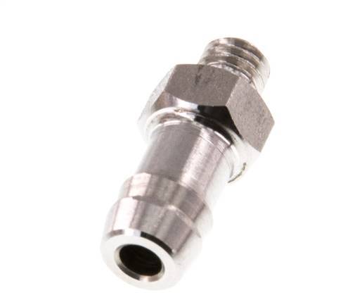 M5 Male x 6mm Stainless steel Hose barb 40 Bar