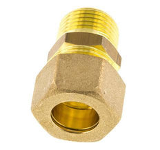 R 1/2'' Male x 16mm Brass Straight Compression Fitting 76 Bar DIN EN 1254-2