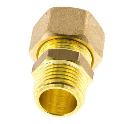 R 1/2'' Male x 16mm Brass Straight Compression Fitting 76 Bar DIN EN 1254-2
