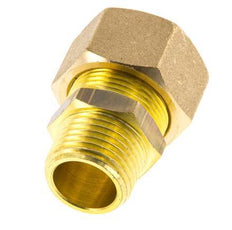 R 1/2'' Male x 18mm Brass Straight Compression Fitting 67 Bar DIN EN 1254-2