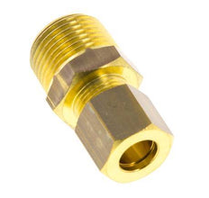 R 3/8'' Male x 8mm Brass Straight Compression Fitting 135 Bar DIN EN 1254-2