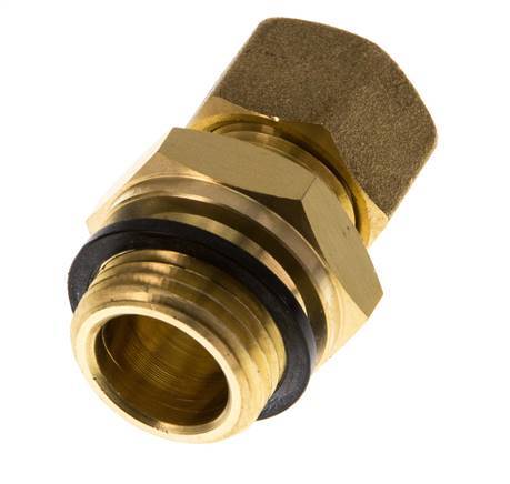 G 1/2'' Male x 12mm Brass Straight Compression Fitting with PA Seal 75 Bar DIN EN 1254-2