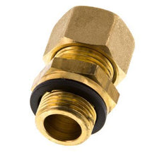 G 3/8'' Male x 12mm Brass Straight Compression Fitting with PA Seal 75 Bar DIN EN 1254-2
