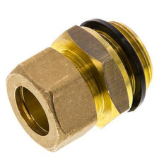 G 1'' Male x 22mm Brass Straight Compression Fitting with PA Seal 54 Bar DIN EN 1254-2
