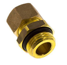 G 1/2'' Male x 12mm Brass Straight Compression Fitting with NBR Seal 75 Bar DIN EN 1254-2