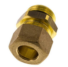 G 1/2'' Male x 14mm Brass Straight Compression Fitting with NBR Seal 89 Bar DIN EN 1254-2