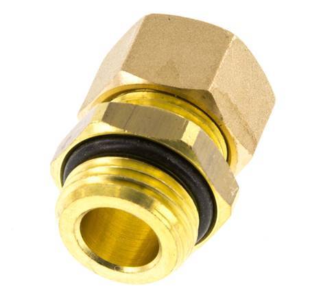G 1/2'' Male x 15mm Brass Straight Compression Fitting with NBR Seal 82 Bar DIN EN 1254-2