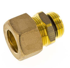G 1/2'' Male x 18mm Brass Straight Compression Fitting with NBR Seal 67 Bar DIN EN 1254-2