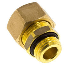 G 1/2'' Male x 18mm Brass Straight Compression Fitting with NBR Seal 67 Bar DIN EN 1254-2