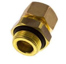 G 3/4'' Male x 18mm Brass Straight Compression Fitting with NBR Seal 67 Bar DIN EN 1254-2