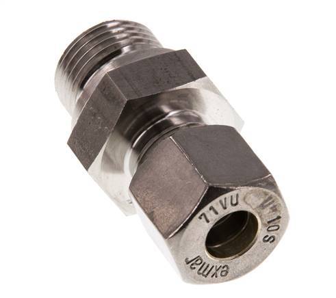 G 1/2'' Male x 10S Stainless steel Straight Compression Fitting 630 Bar DIN 2353