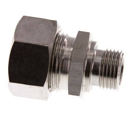 G 1/2'' Male x 22L Stainless steel Straight Compression Fitting 160 Bar DIN 2353