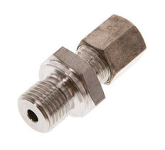 G 1/4'' Male x 6L Stainless steel Straight Compression Fitting 315 Bar DIN 2353