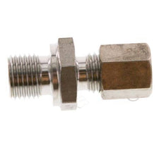 G 1/4'' Male x 6L Stainless steel Straight Compression Fitting 315 Bar DIN 2353
