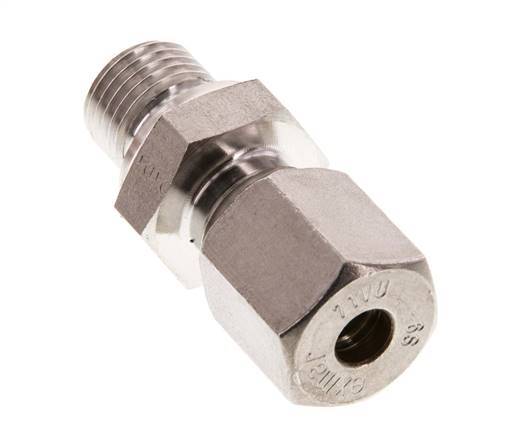 G 1/4'' Male x 6S Stainless steel Straight Compression Fitting 630 Bar DIN 2353