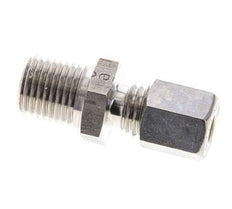 1/4'' NPT Male x 6L Stainless steel Straight Compression Fitting 315 Bar DIN 2353