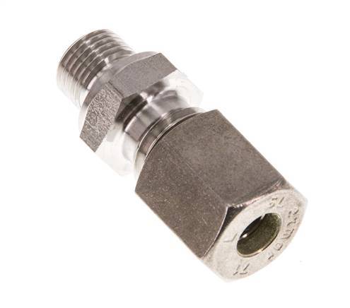 G 1/8'' Male x 6L Stainless steel Straight Compression Fitting 315 Bar DIN 2353