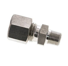 1/8'' NPT Male x 8L Stainless steel Straight Compression Fitting 315 Bar DIN 2353