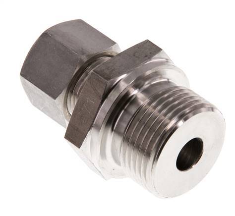 G 3/4'' Male x 12L Stainless steel Straight Compression Fitting 315 Bar DIN 2353
