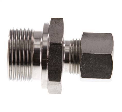 G 3/4'' Male x 12L Stainless steel Straight Compression Fitting 315 Bar DIN 2353