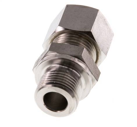G 3/8'' Male x 12L Stainless steel Straight Compression Fitting 315 Bar DIN 2353