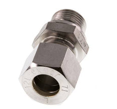 G 3/8'' Male x 12L Stainless steel Straight Compression Fitting 315 Bar DIN 2353