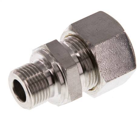 G 3/8'' Male x 15L Stainless steel Straight Compression Fitting 315 Bar DIN 2353