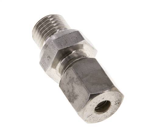 M14x1.5 Male x 6S Stainless steel Straight Compression Fitting 630 Bar DIN 2353