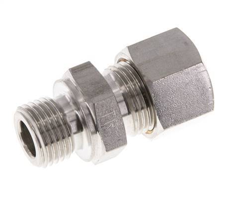 M16x1.5 Male x 12L Stainless steel Straight Compression Fitting 315 Bar DIN 2353