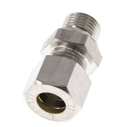 M16x1.5 Male x 12L Stainless steel Straight Compression Fitting 315 Bar DIN 2353