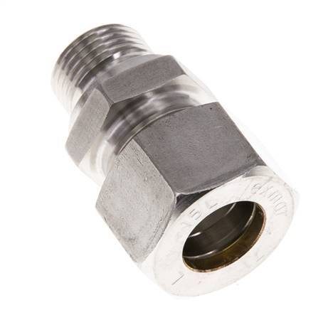 M18x1.5 Male x 15L Stainless steel Straight Compression Fitting 315 Bar DIN 2353