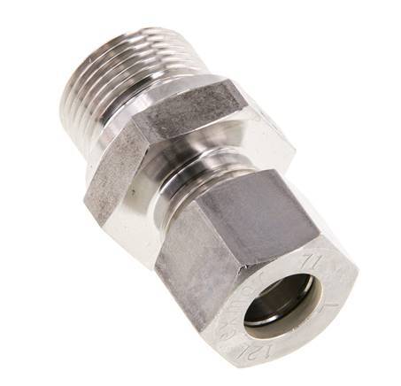 M22x1.5 Male x 12L Stainless steel Straight Compression Fitting 315 Bar DIN 2353