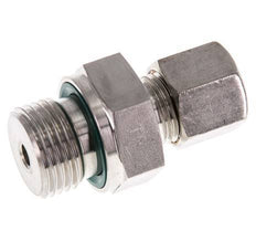 G 1/2'' Male x 8S Stainless steel Straight Compression Fitting with FKM Seal 630 Bar DIN 2353