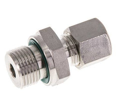 G 1/2'' Male x 18L Stainless steel Straight Compression Fitting with FKM Seal 315 Bar DIN 2353