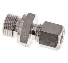 G 1/2'' Male x 18L Stainless steel Straight Compression Fitting with FKM Seal 315 Bar DIN 2353