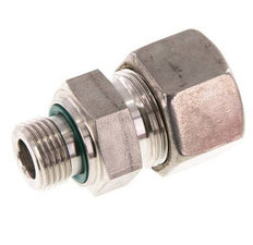 G 1/2'' Male x 20S Stainless steel Straight Compression Fitting with FKM Seal 400 Bar DIN 2353