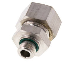 G 1/2'' Male x 25S Stainless steel Straight Compression Fitting with FKM Seal 400 Bar DIN 2353