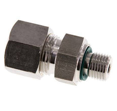 G 1/4'' Male x 12S Stainless steel Straight Compression Fitting with FKM Seal 630 Bar DIN 2353