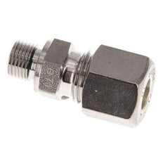 G 1/8'' Male x 8L Stainless steel Straight Compression Fitting with FKM Seal 315 Bar DIN 2353