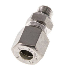 G 1/8'' Male x 8L Stainless steel Straight Compression Fitting with FKM Seal 315 Bar DIN 2353